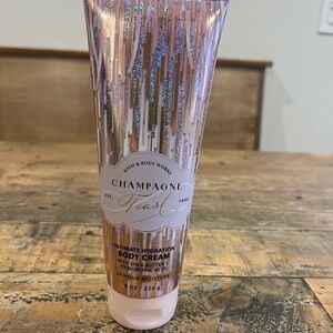 Bath & Body Works Champagne Toast Body Cream with Pink and Silver Accents